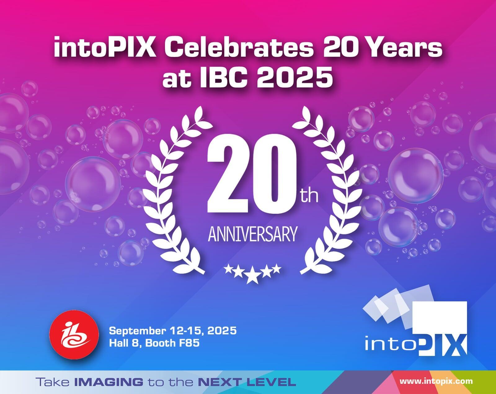 IntoPIX 在IBC 2025 庆祝创新 20 周年